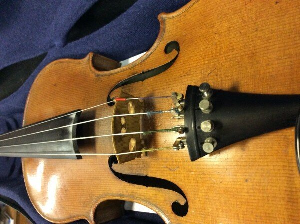 Top of Antionio Stradivari German Violin 1890