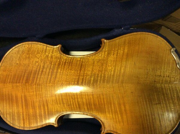 Back of German Violin Antonio Stradivari Copy 1890