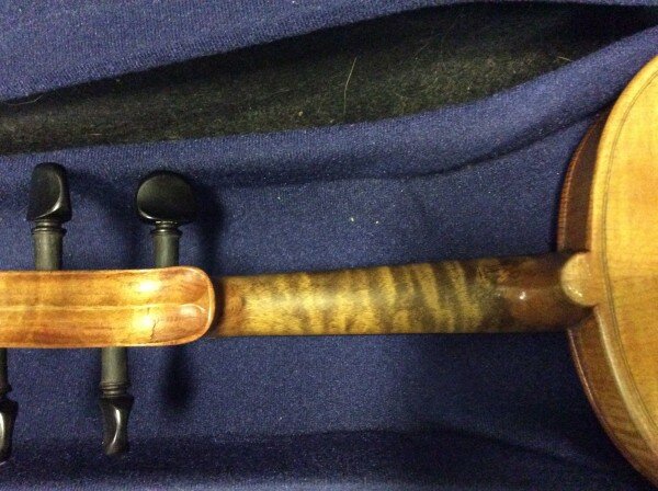 German Violin Antonio Stradivari Copy 1890 Back of neck